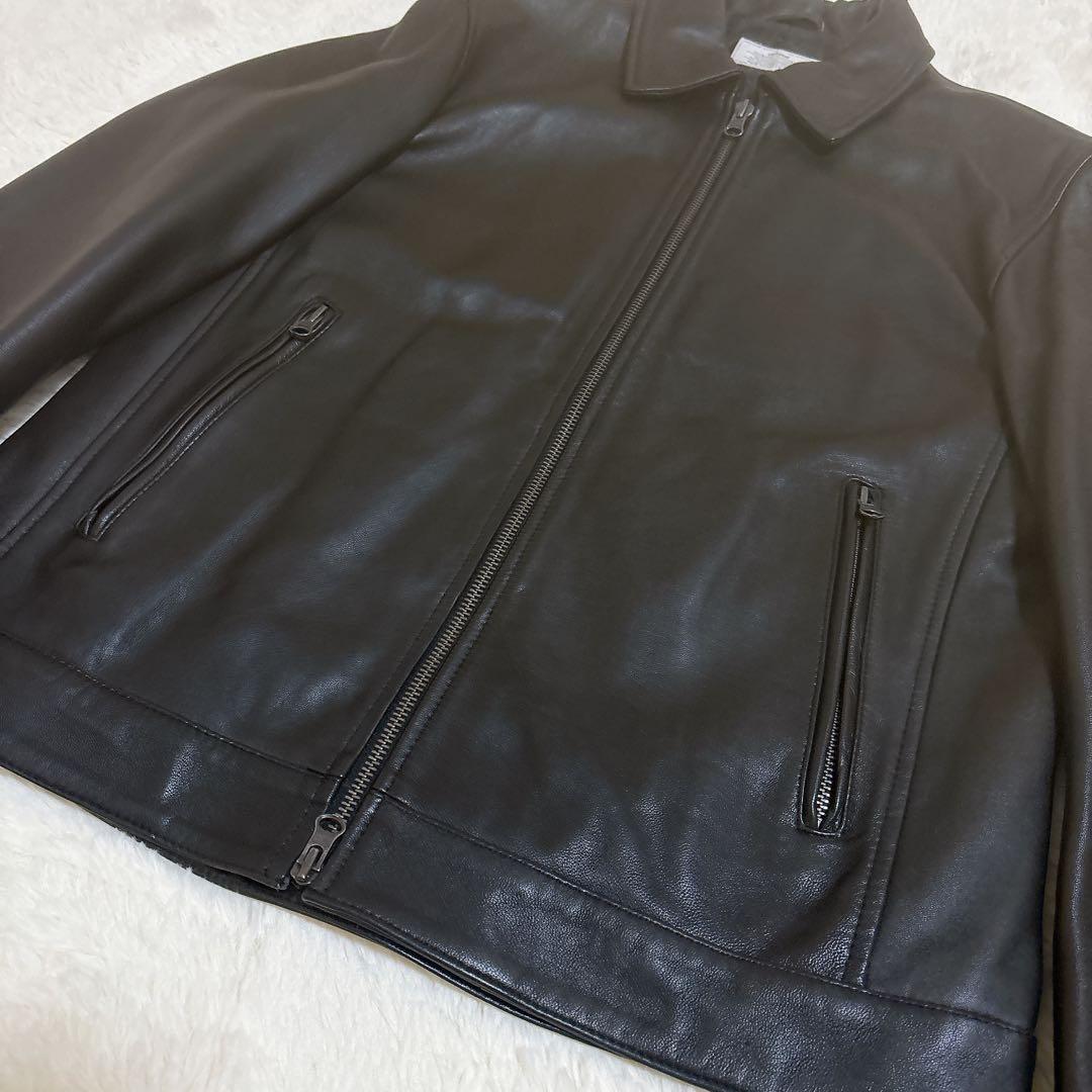 極美品☆ジャーナルスタンダード シープスキン レザー ライダース 革ジャン