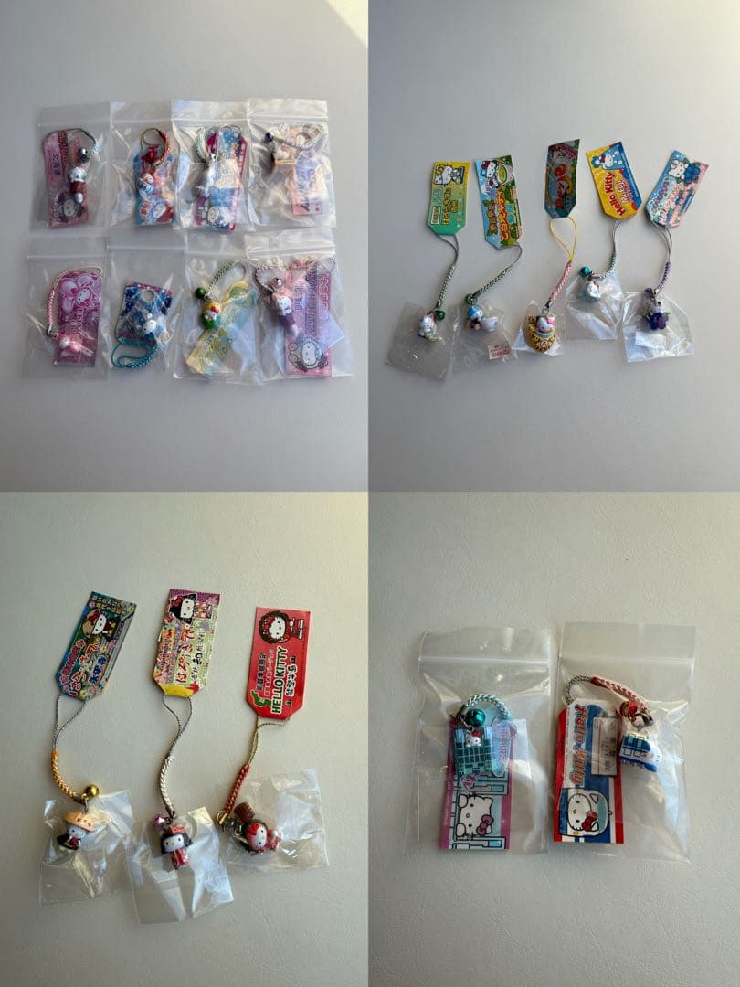 め*ろ様 ハローキティ ご当地キティ　キティストラップ 93個セット　まとめ　根