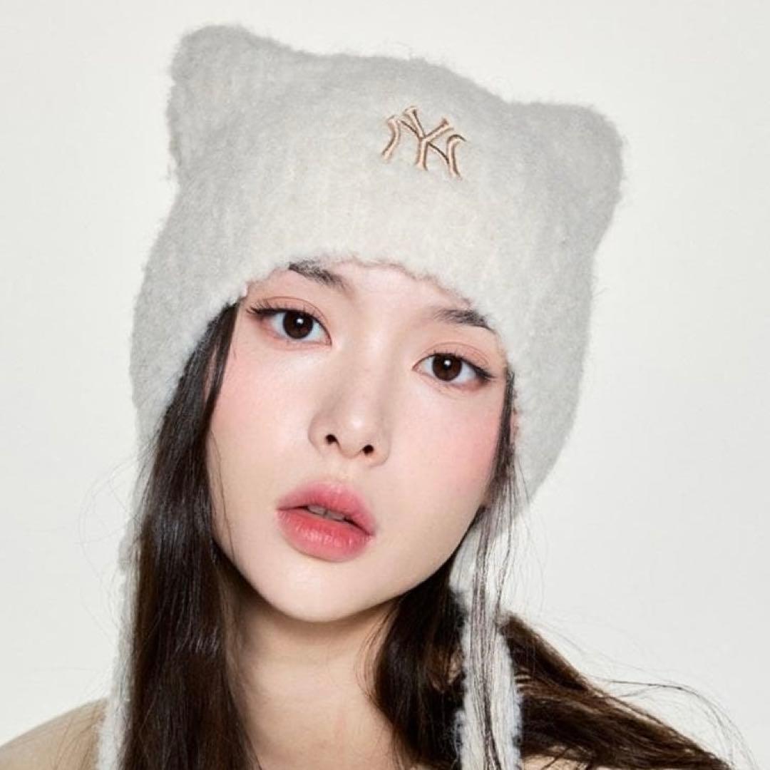 mlb korea 猫耳ニット帽