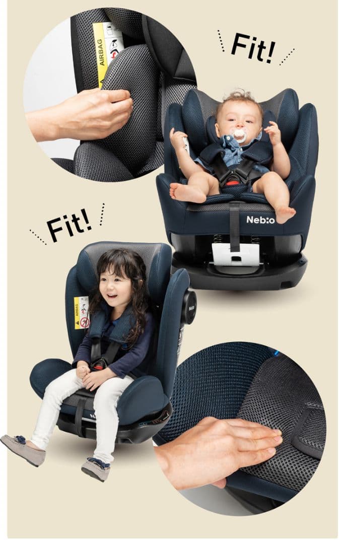 EasyPit 車用チャイルドシート ブラック　シートベルト式