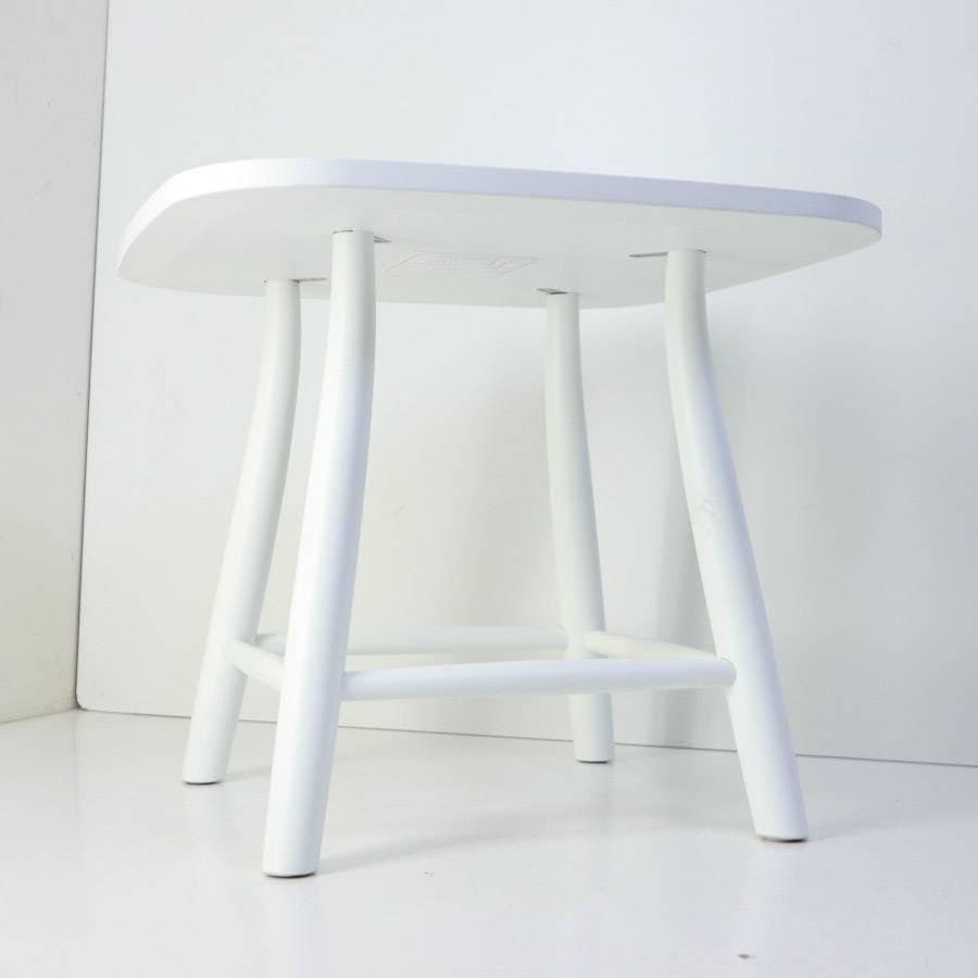 展示品 IDC大塚家具 秋田木工 サイドテーブル No.T-209EB ホワイト