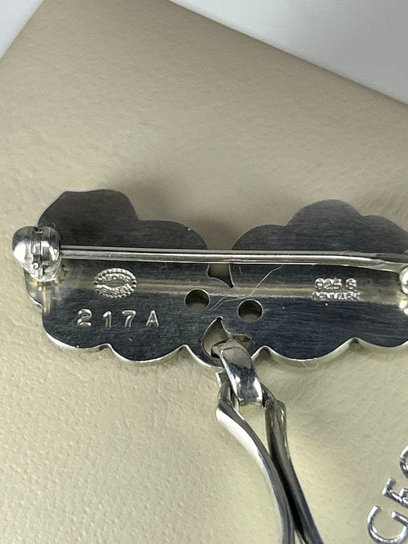 ジョージジェンセン　ブローチ217A ムーンライトグレープ