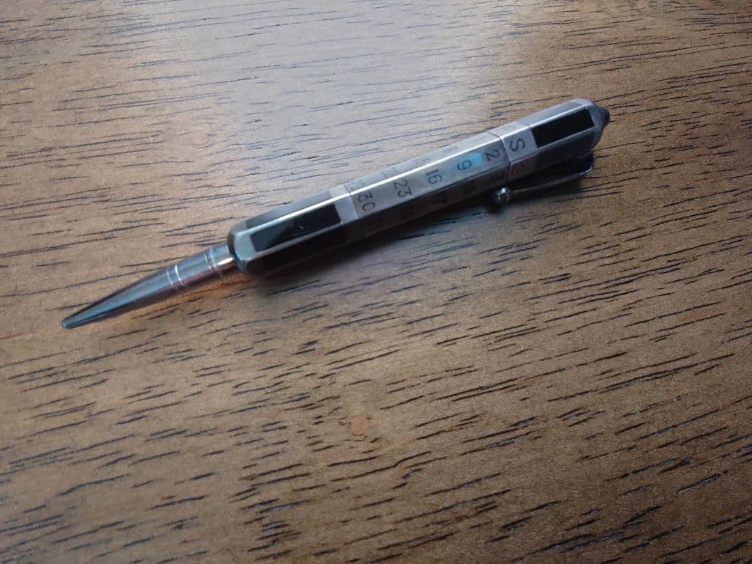 貴重　シャープペン　銀製品　シルバー　万年カレンダー付き　戦前　ジャンク