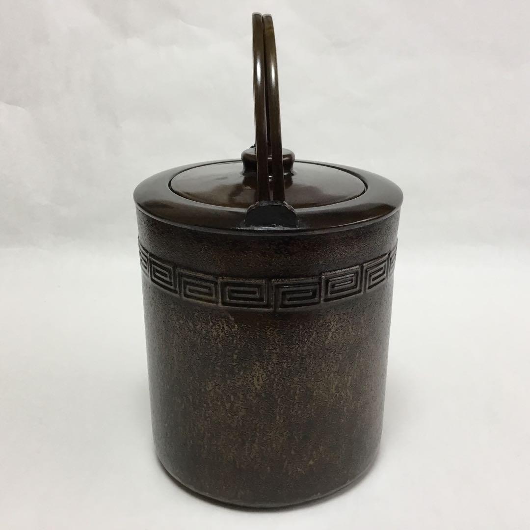 茶道具 古物品 割手水注 小 雷紋 箱なし