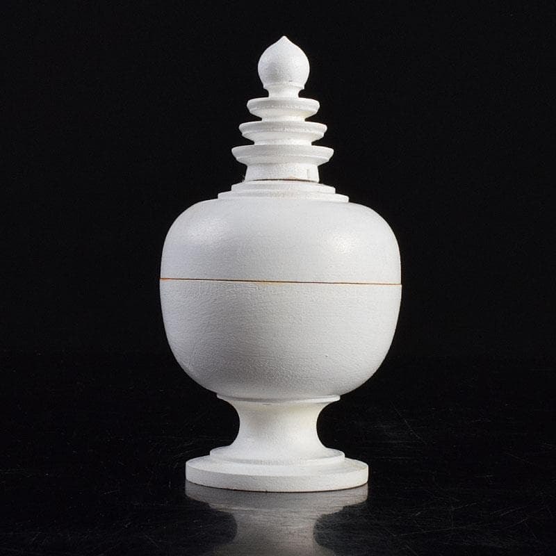 茶道具　東大寺古材　会田栄治・杉村和作　赤銅合子写　香合　共布共箱　MR9441