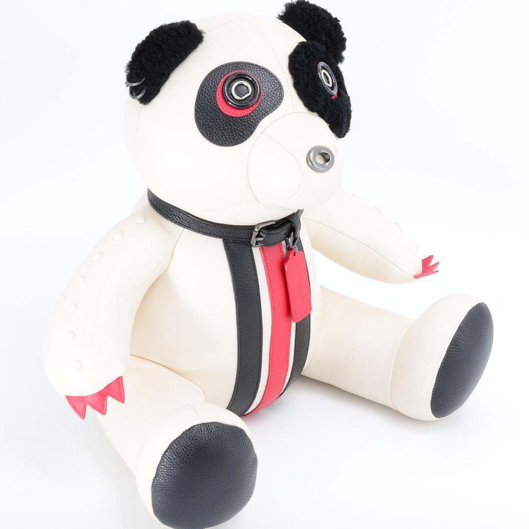 COACH コーチ ロッキー テディベア レザーぬいぐるみ