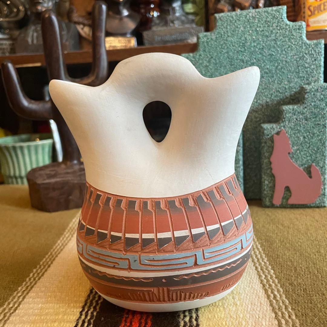 希少品！70's〜ナバホ族navajo 壷　ネイティブアメリカンヴィンテージ雑貨