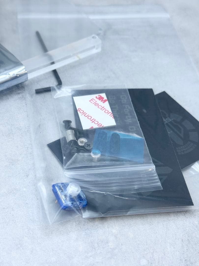 GoForty v2 Ortho アルミケース キースイッチ キーキャップ付