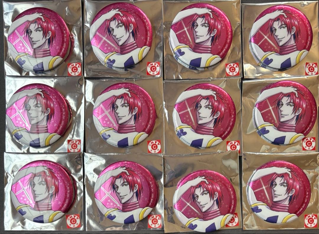 ハンターハンター　ヒソカ　グリッター缶バッジ　ジャンプフェスタ2026 セット