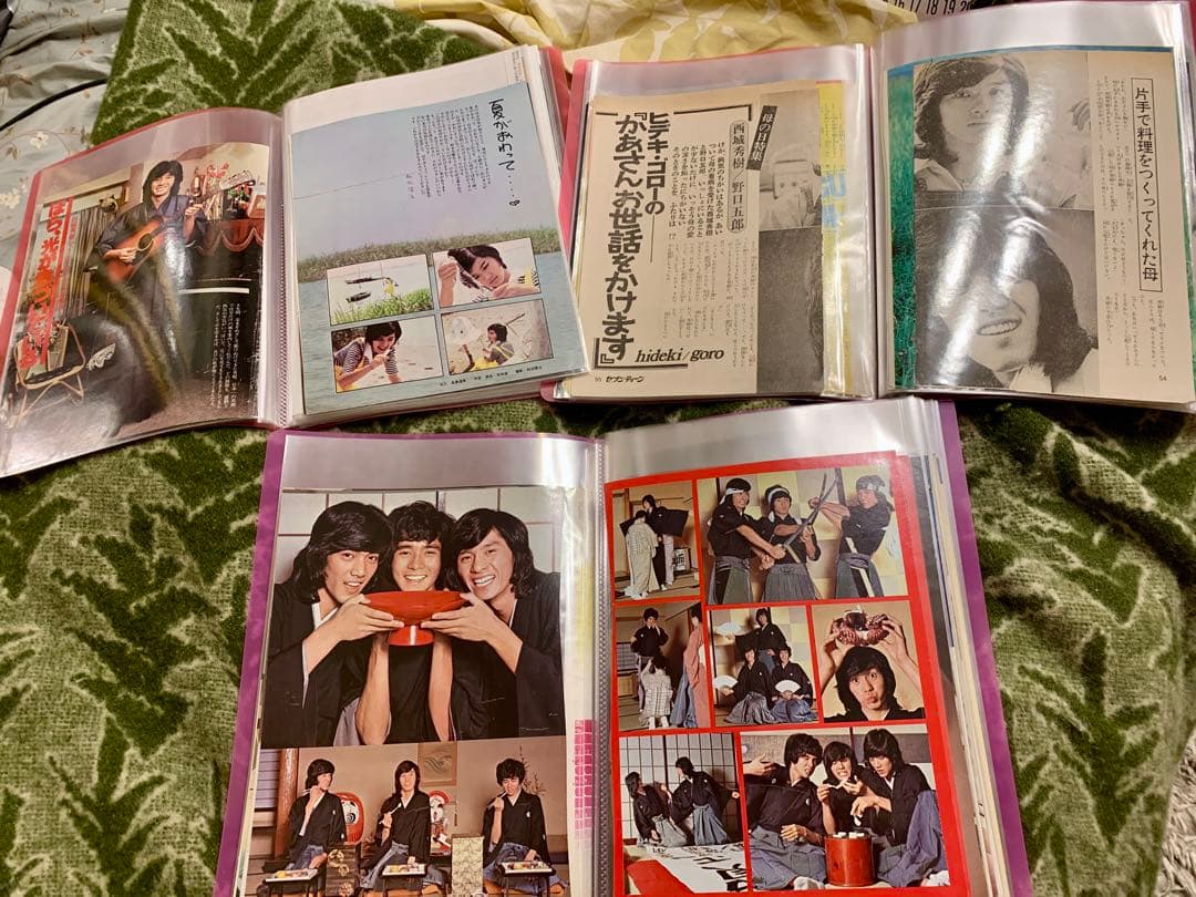 西城秀樹　★雑誌切り抜き250ページ〜300ページ★ファイル3冊★希少記事多数