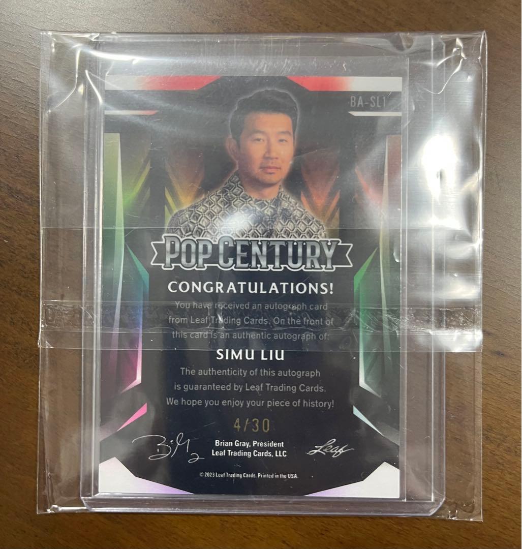 2023 Leaf Pop Century シムリウ 直筆サインカード
