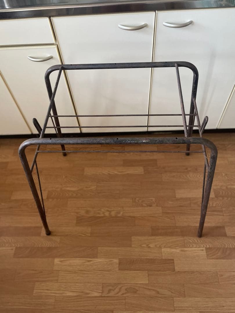 鉄脚 アイアン フレーム 台形型 TV台 テーブル 作業台 店舗什器 台座のみ