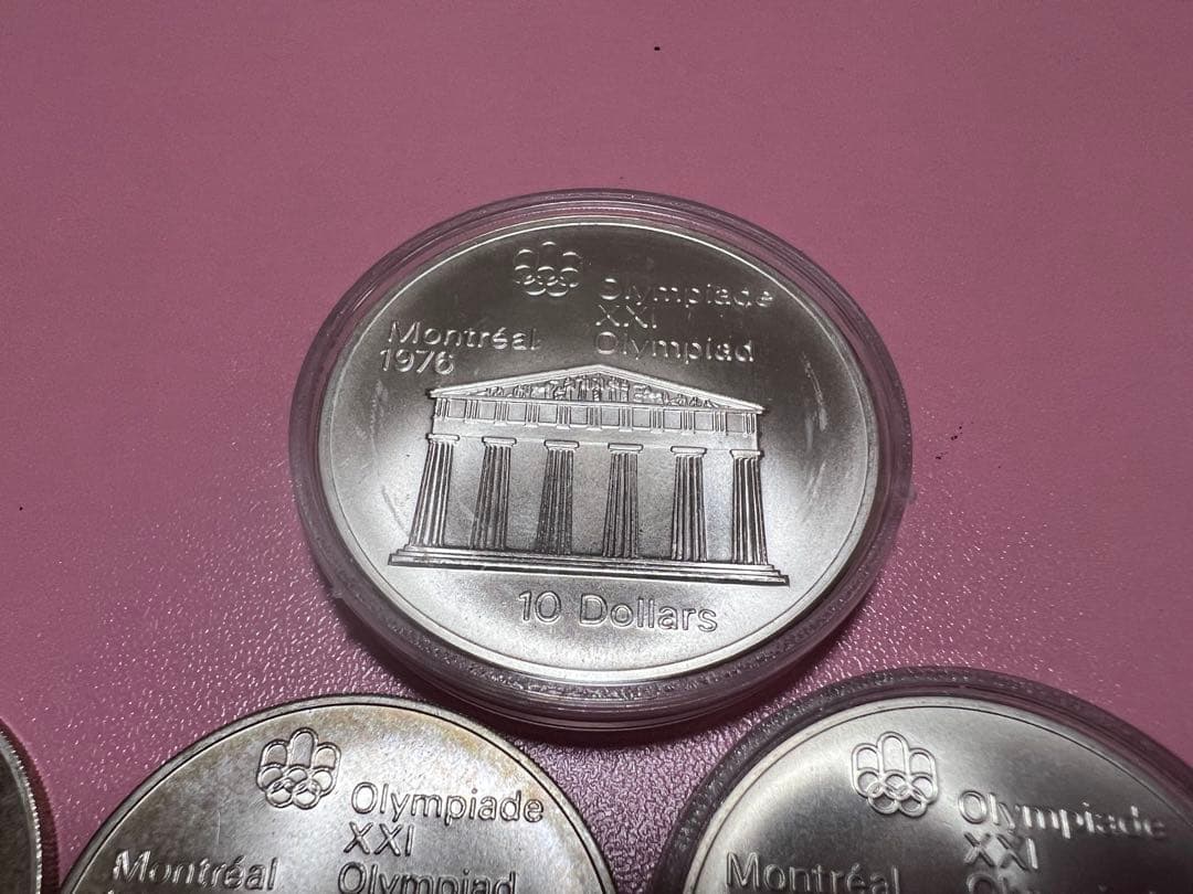 モントリオールオリンピック 5ドル銀貨 10ドル銀貨