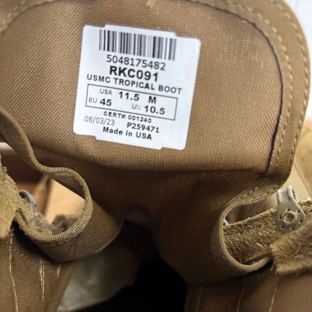 未使用　米軍実物　ROCKY USMC TROPICALBOOT 29.5cm⑤