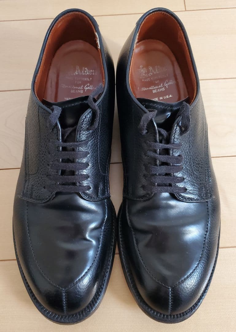 【別注】BEAMS×ALDENスコッチ & コードバン Vチップ7.5 黒