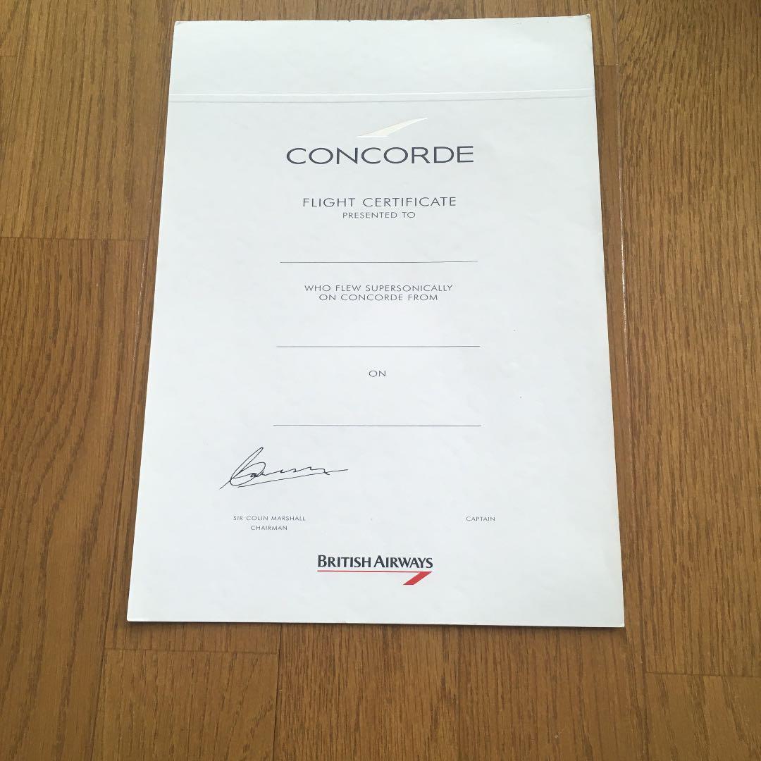 超音速旅客機コンコルド搭乗記念品5点セット(未使用)