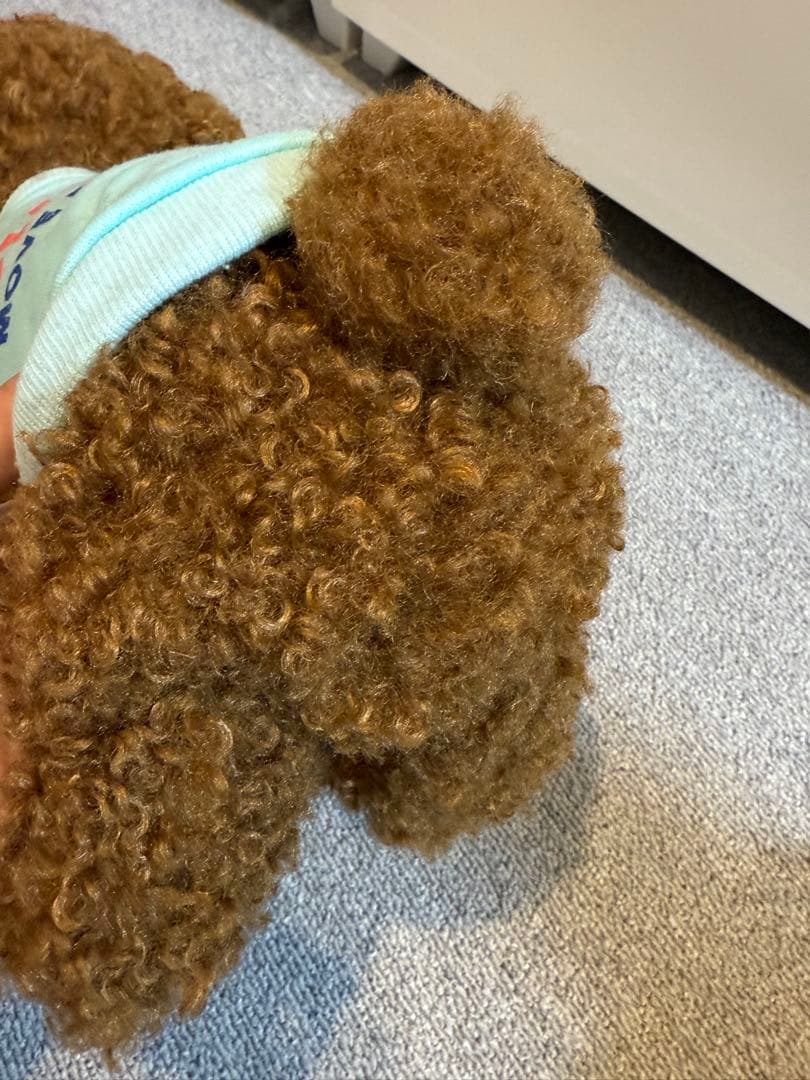 ★ハンドメイド★ もふもふ トイプードル ぬいぐるみ レッド 大サイズ