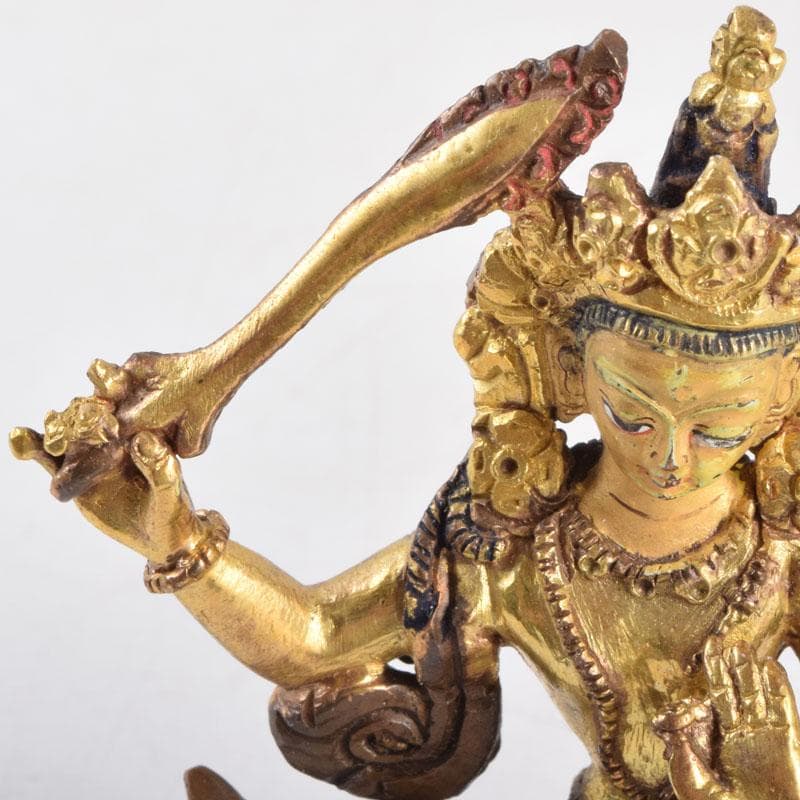 仏教美術　古銅鍍金　チベット仏　仏像　置物　V　9227