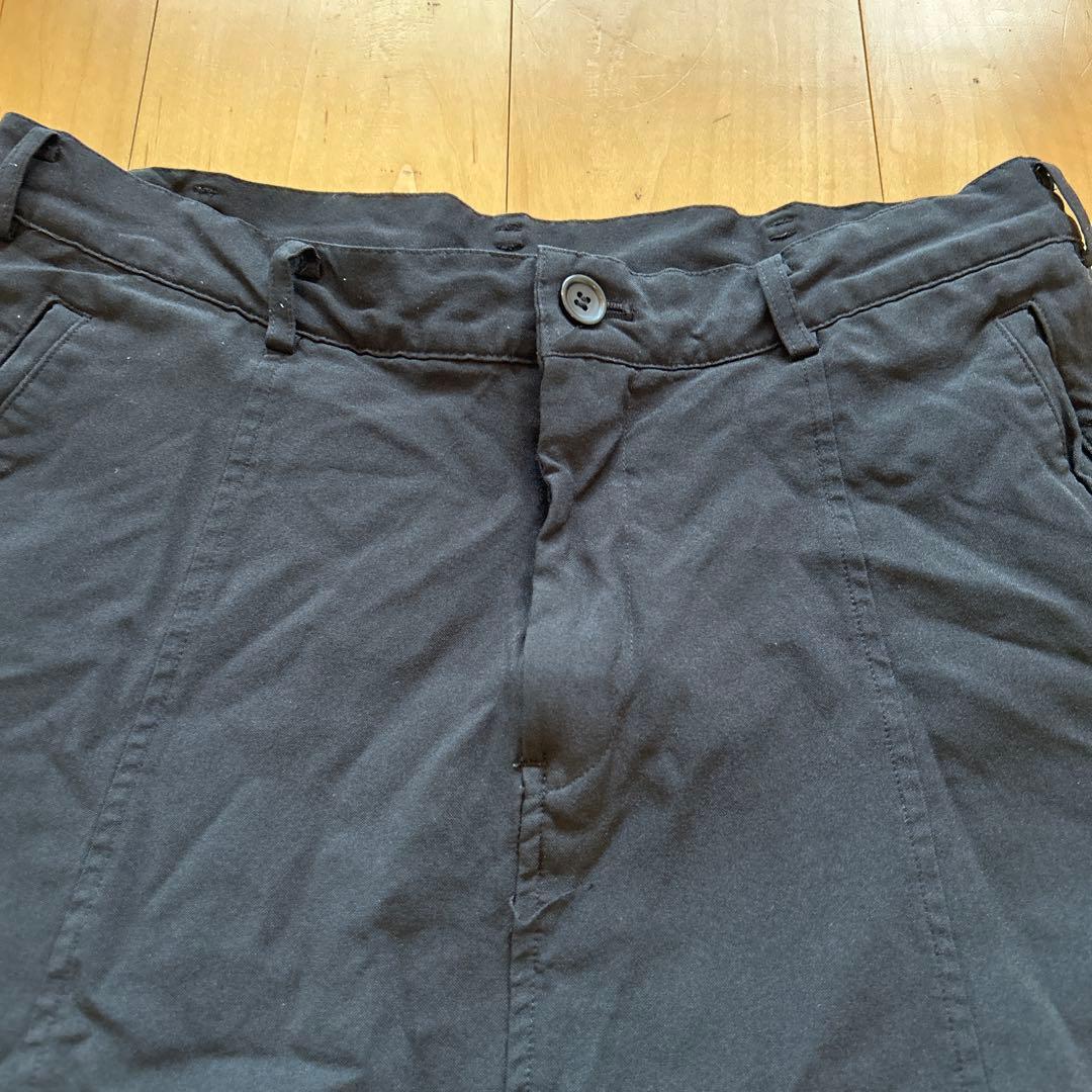 ブラックコムデギャルソン　サルエルパンツ　サイズM ブラック　ポリ縮