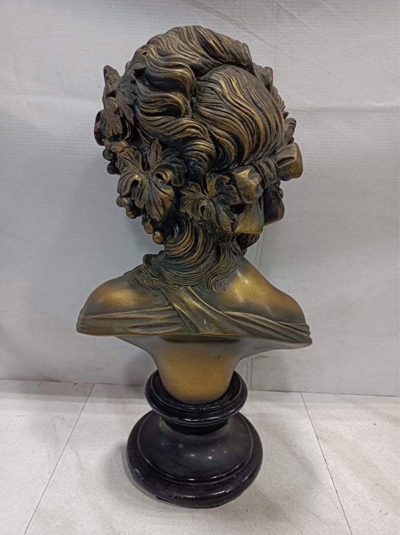 [八6565] オブジェ 胸像 少女像 高さ約44㎝ 幅約24㎝