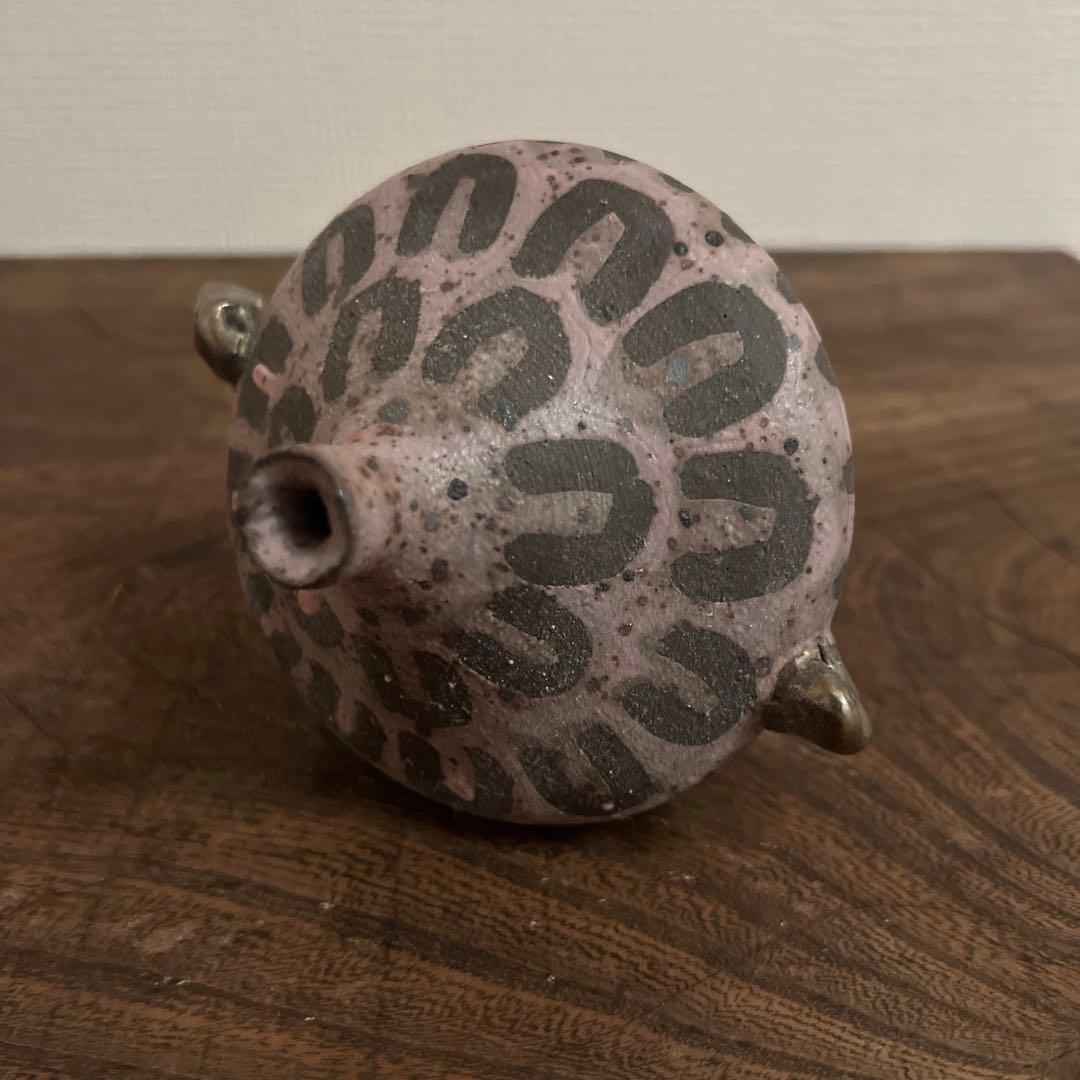 山田義力 銀彩 花瓶 個展購入 新品未使用 山田義力 花瓶 大嶺實清 大嶺工房