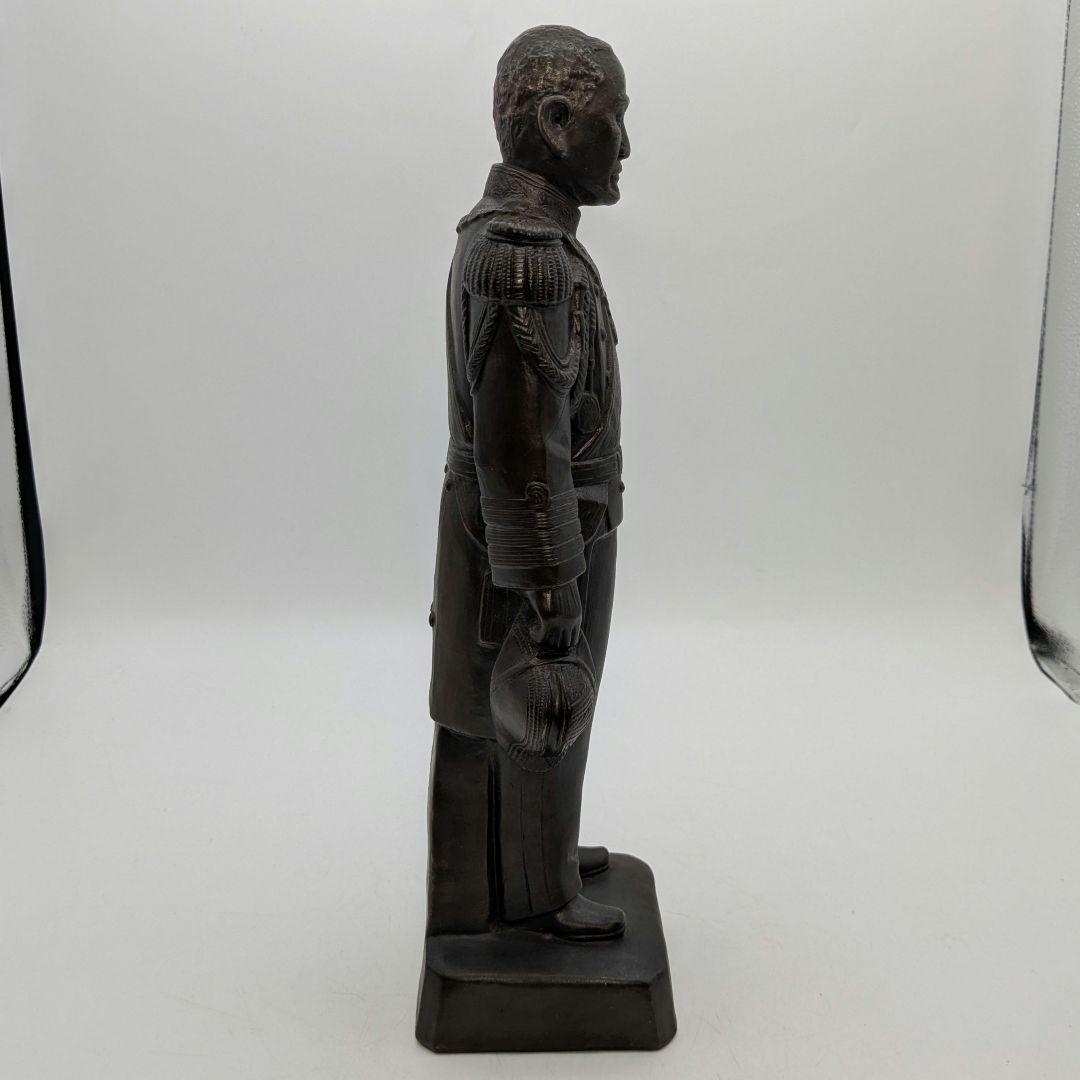 興楽園 木村長十郎友敬（木村貫一） 備前焼 東郷元帥像 共箱栞 東郷平八郎 置物