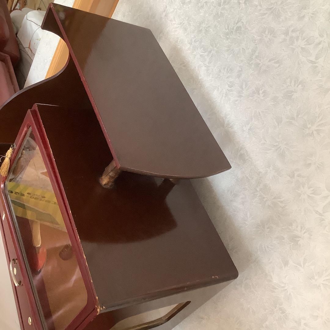 飾り箪笥　飾りケース　飾り棚　小引き出し　木製　昭和レトロ　ヴィンテージ