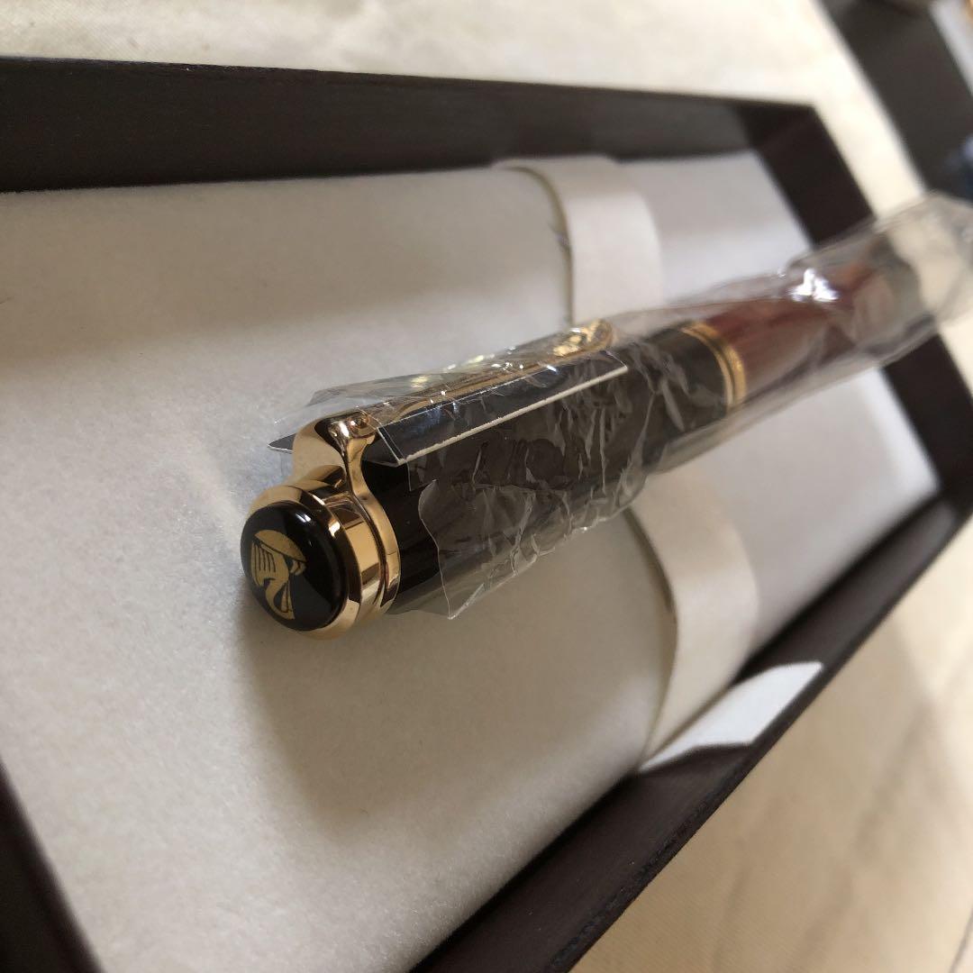 Pelikan ペリカン 万年筆 M800 赤縞　Fニブ　PF刻印あり