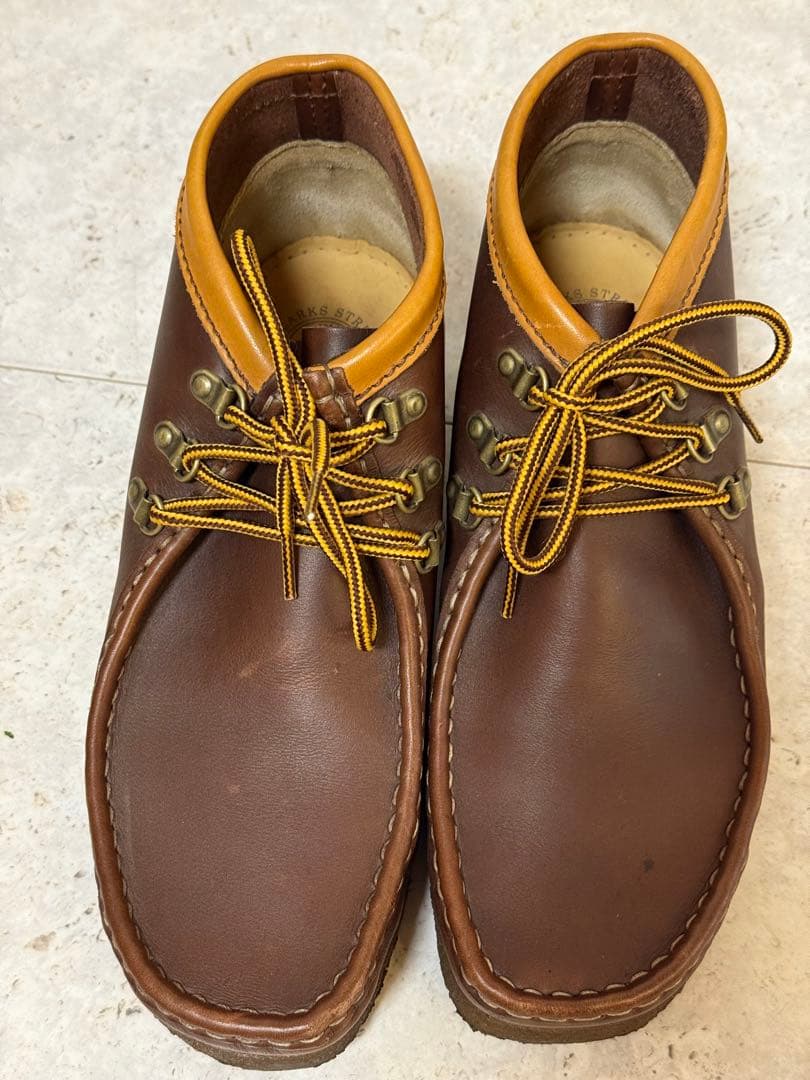 美品　クラークス ワラビー ロック　ROCK EBONY LEATHER 2 7