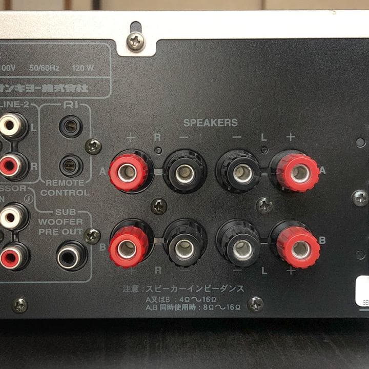 ONKYO【A-922M】プリメインアンプ（リモコン付）