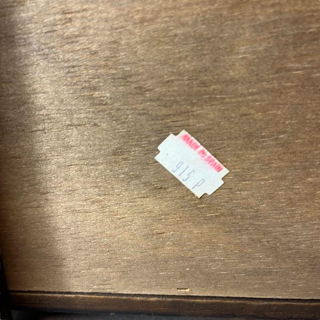 スペイン製 アンティーク 木箱 スツール 海外ヴィンテージ 小物入れ