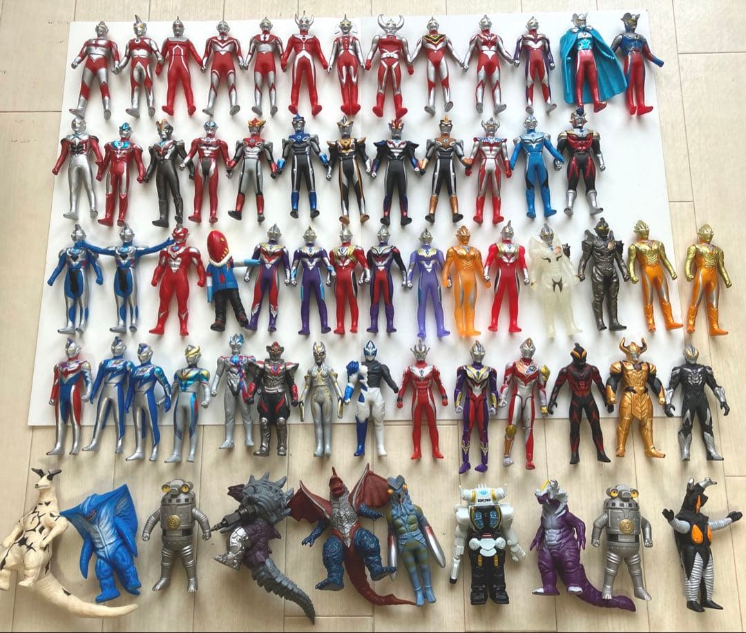 ウルトラマン　ソフビ　豪華65体セット　まとめ