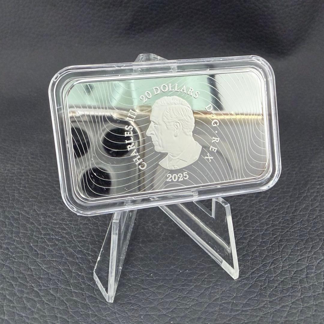 銀貨 二重絵柄埋込 カナダ 滝と幻想的な女性 カラー プルーフ 1オンス 純銀