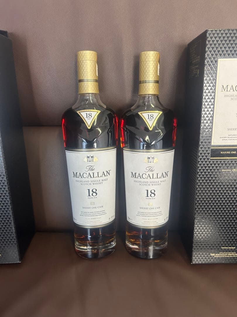 ザ  マッカラン  18年  シェリーオーク  2021 1本2022  1本