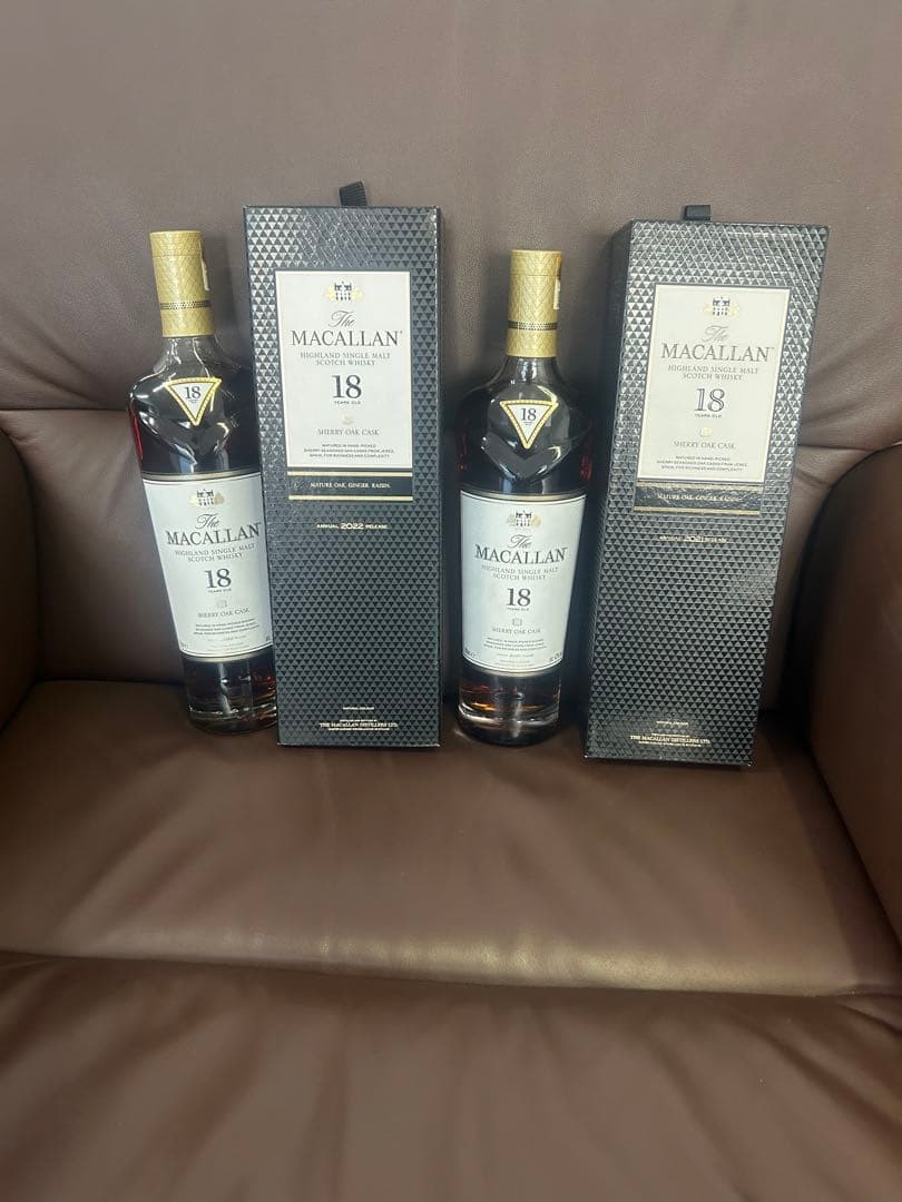 ザ  マッカラン  18年  シェリーオーク  2021 1本2022  1本