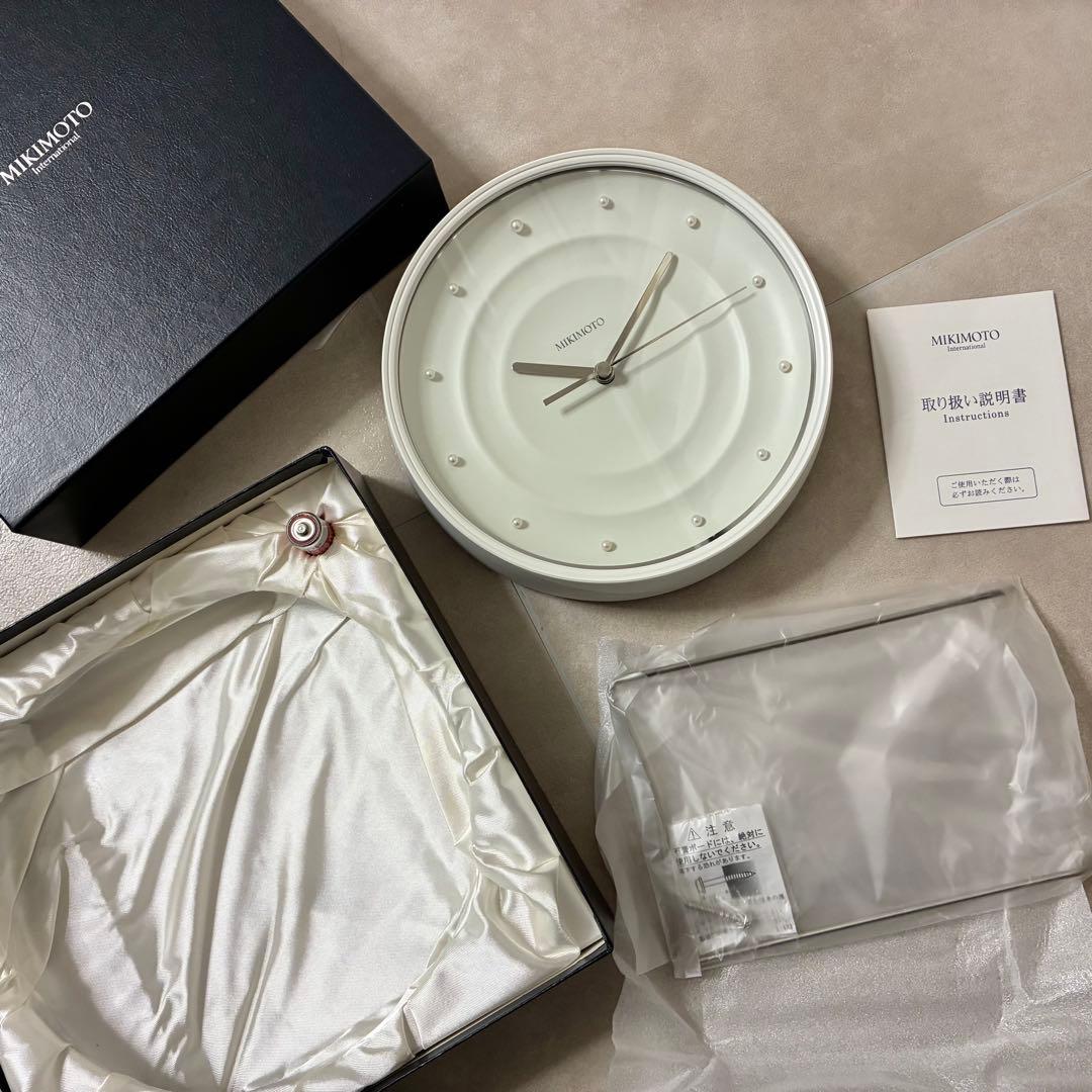 【新品未使用】レア‼️MIKIMOTO ミキモト　パール　掛け時計
