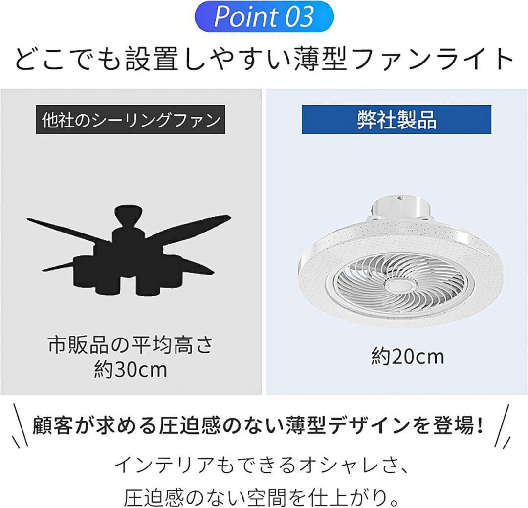 2025最新 星空効果　シーリングファンライト サーキュライト 照明 5枚羽根