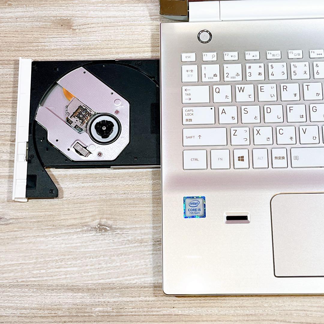 上品ゴールド✨Win11✨すぐ使えるノートパソコン✨カメラ✨ブルーレイ✨フルHD