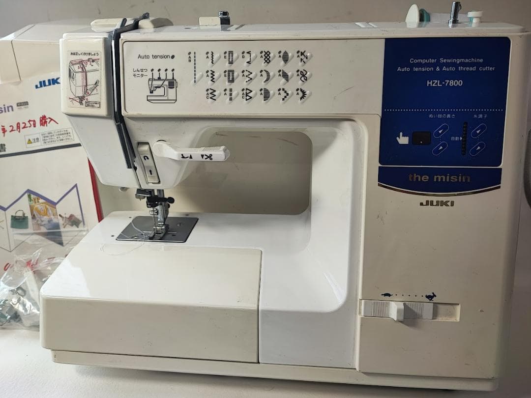 JUKI コンピューターミシン　HZL-7800　日本製 フットコントローラー無