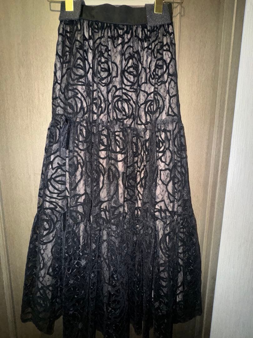 スカート herlipto rose lace tiered skirt