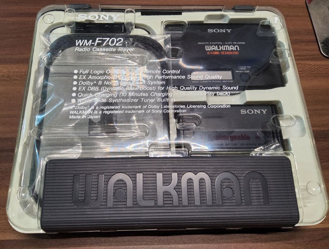 【未使用デットストック】SONY ウォークマン WM-F702 ブラック 整備品