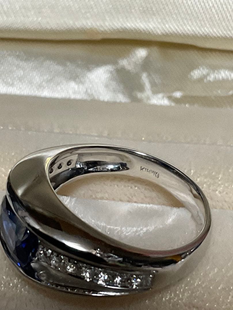 k18WG サファイアダイヤモンドリング とろ様用
