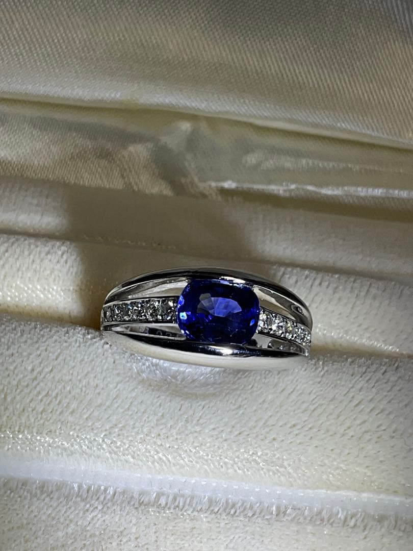 k18WG サファイアダイヤモンドリング とろ様用