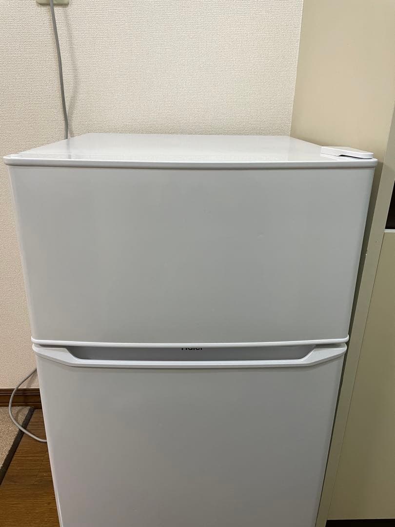 【中古品_送料込み】Haier コンパクト冷蔵庫&冷凍庫 2ドア ホワイト