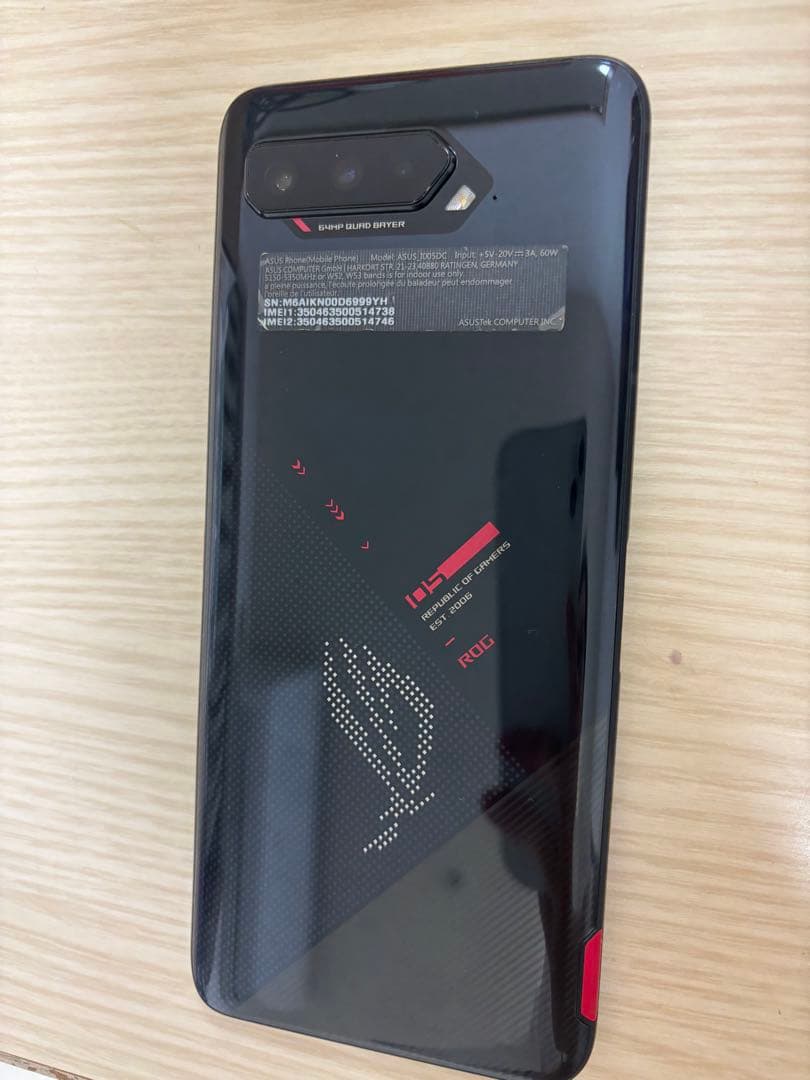ASUS ROG Phone 5 ゲーミングスマートフォン 本体