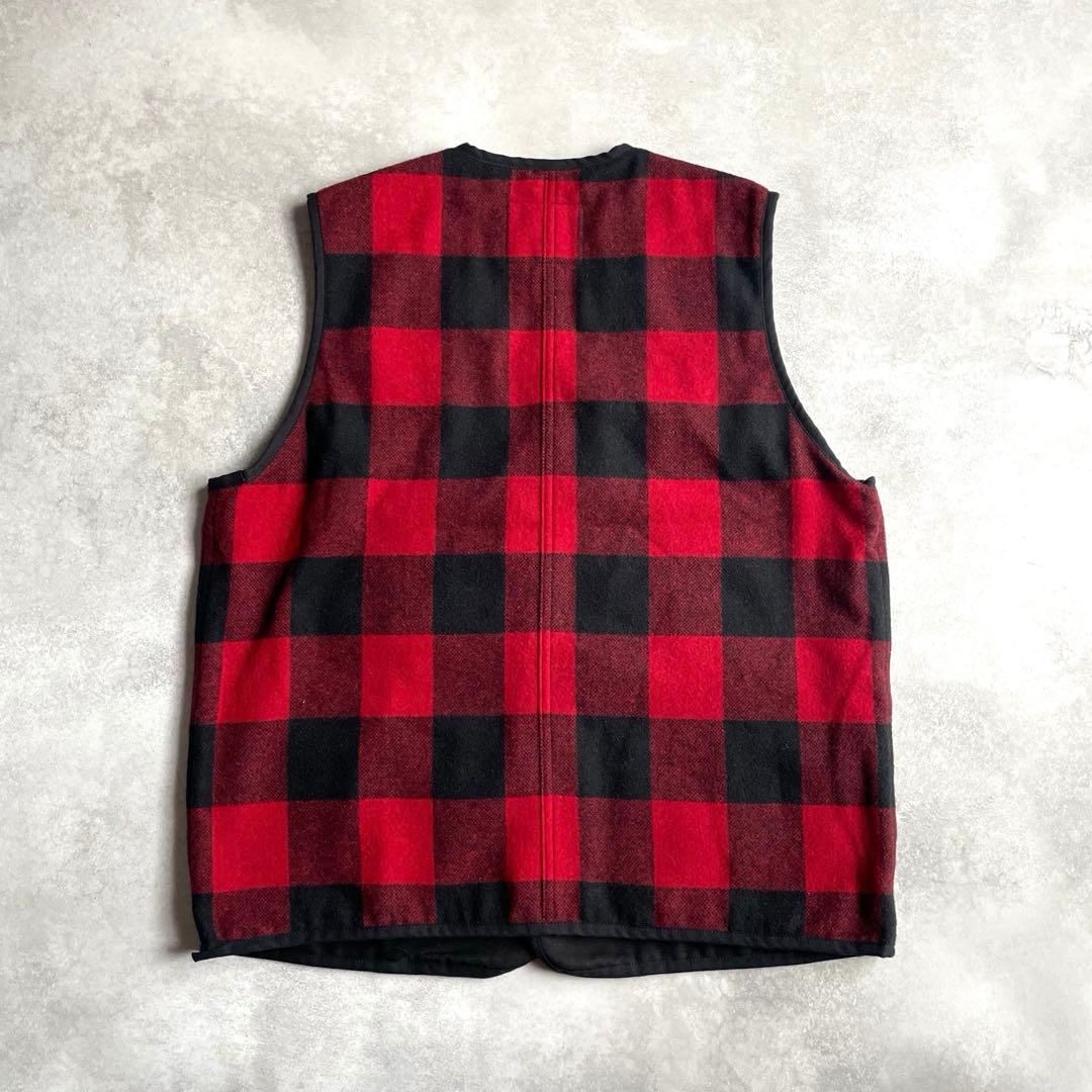 フェローズ バッファローチェック ハンディングベスト ウール XL 日本製