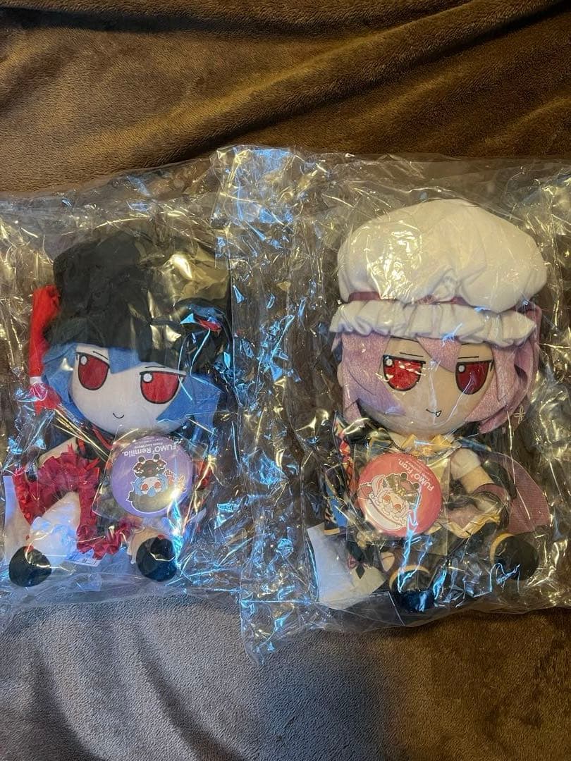 【新品,未開封】東方project ふもふも れみりあ,ふらん【缶バッジ付】