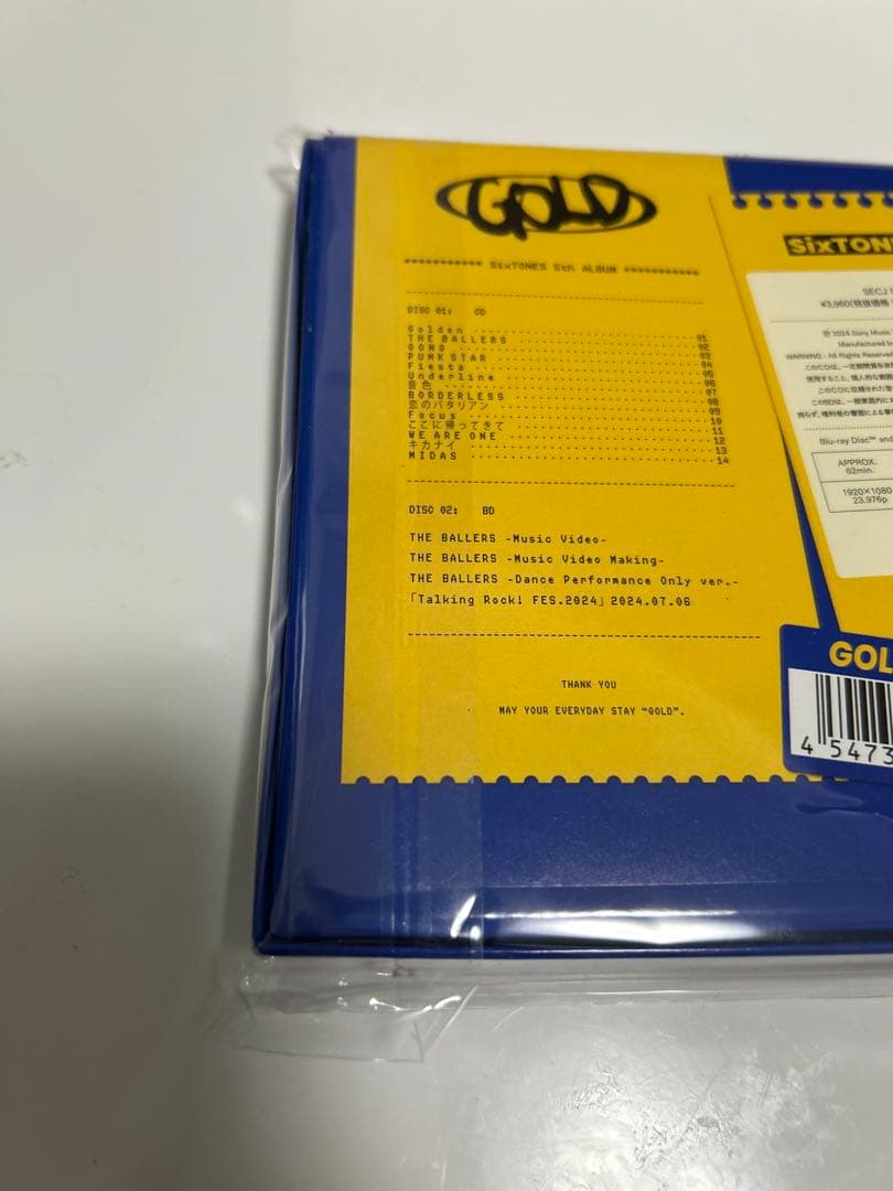 SixTONES GOLD Blu-ray 3形態セット