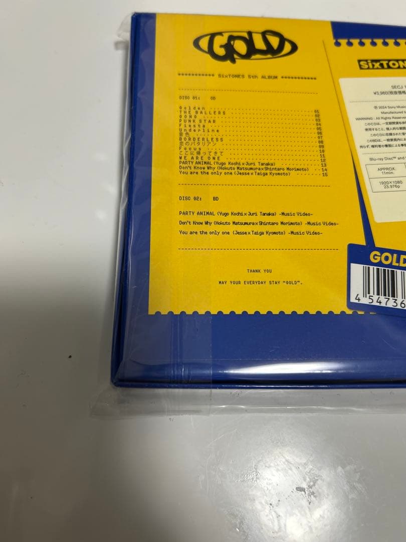 SixTONES GOLD Blu-ray 3形態セット
