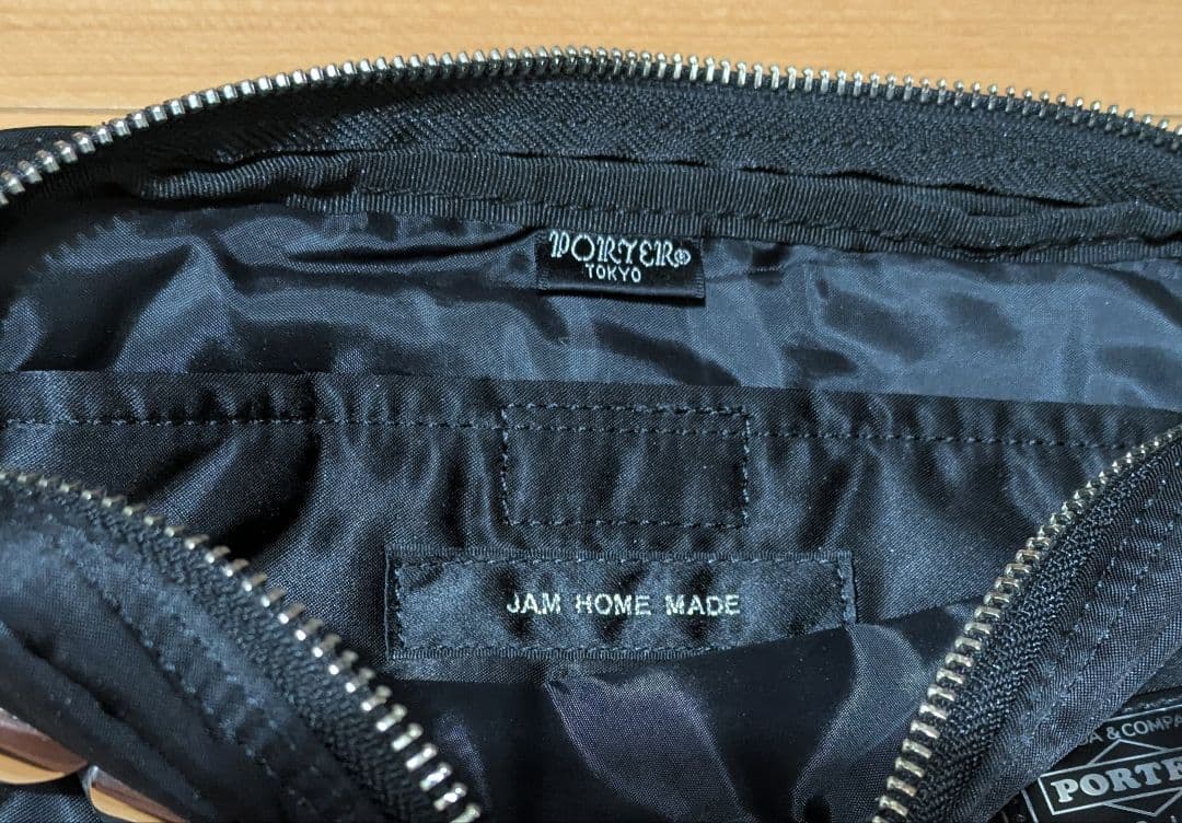PORTER ×JAM  MADE スタッズ付きポーチ ブラック